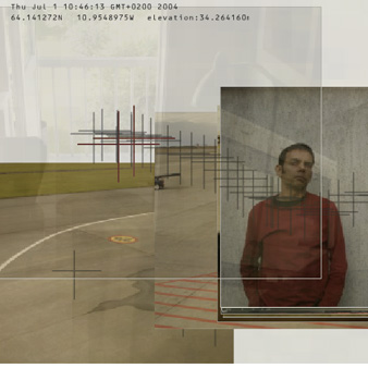 Time that land forgot screenshot: GPS trail with clustered photographs